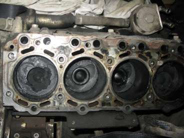 "Прогар" поршня