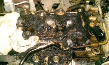 "Прогар" пламягасительной шайбы